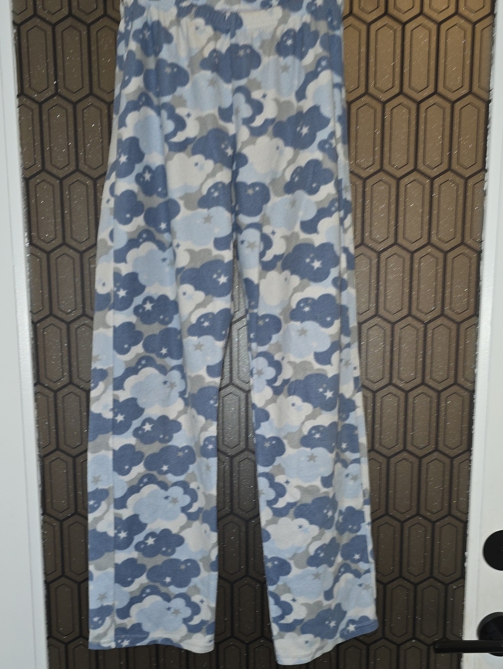 Cozy Blue Cloud Print Lounge Pants
